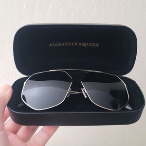 Alexander McQueen Black Sunglasses